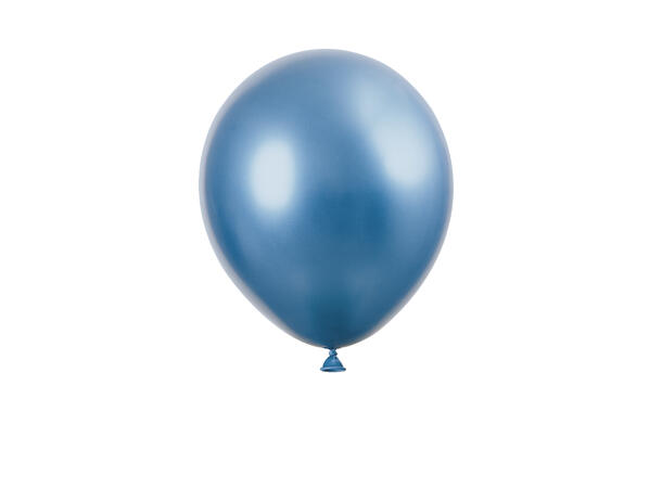 Ballonger - Blå Metallic 28cm - 6pk