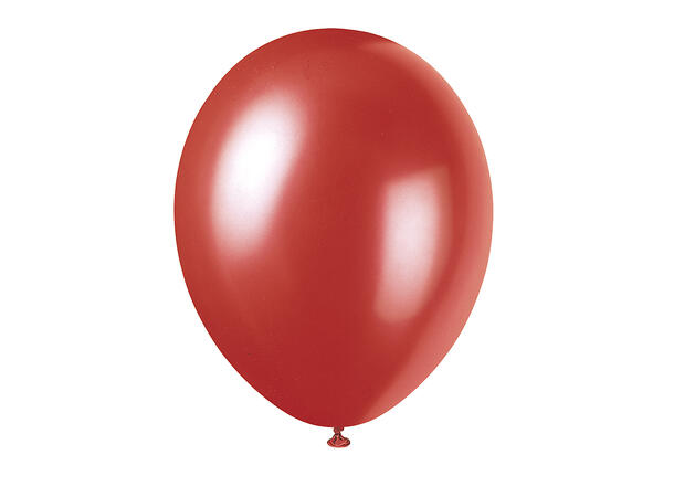 Ballonger - Perlemor Rød 30cm - 8pk