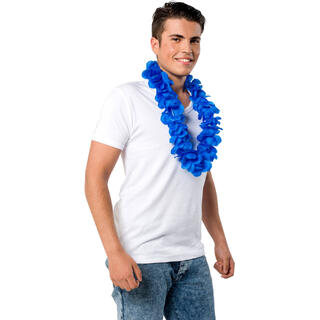 Blomsterkrans - Deluxe - Neon Blå Polyester