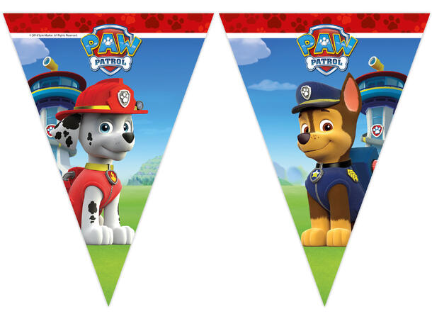 Flaggbanner - Paw Patrol Action - Papp 9 Flagg