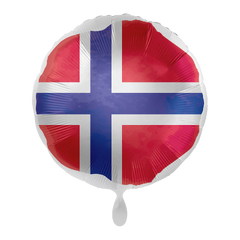 Folieballong - Norsk Flagg - Norge 43cm
