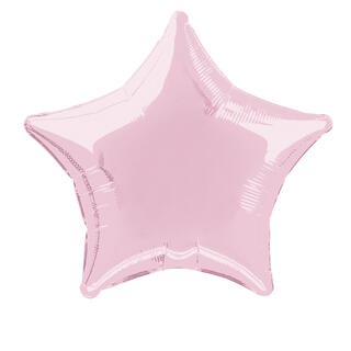 Folieballong - Stjerne Rosa Lys 50cm
