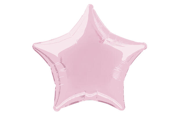 Folieballong - Stjerne Rosa Lys 50cm