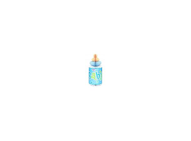 Honeycomb Dekorasjon - Baby Shower Blå Dots - 30cm