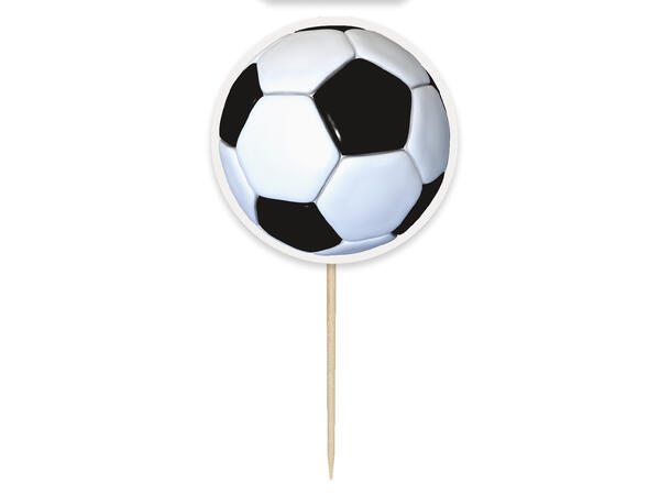 Kaketopper på Pinne - 3D Fotball 6pk