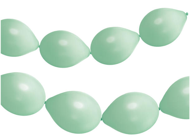 Kjedeballonger - Lys Grønn 33cm - 8pk