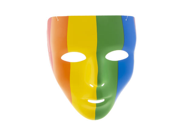 Maske - Regnbue Plast