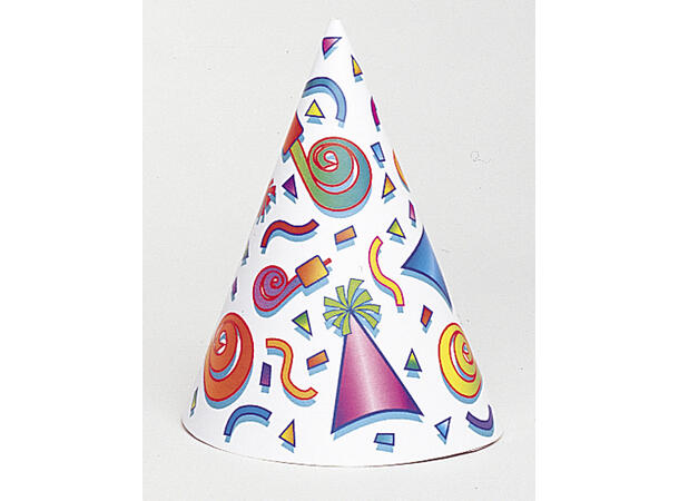 Partyhatter - Livlig 8pk 