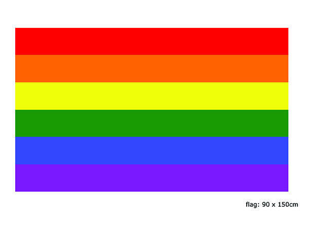 Regnbueflagg - Pride - Flagg 90x150cm