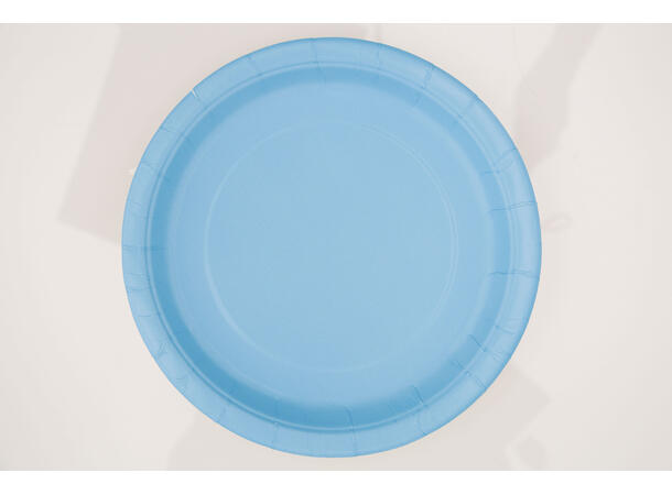 Tallerken - Blå Lys 23cm - 8pk