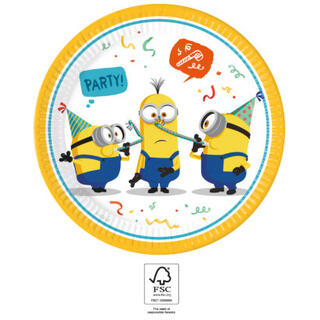 Tallerkener - Minions Gru - Papp 23cm - 8pk