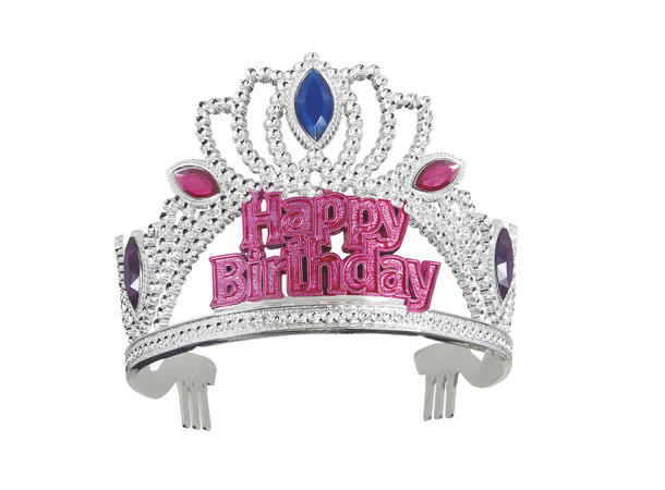 Tiara - Bursdagsjuvel Plast