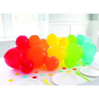 Ballongbue til Bord - Regnbue Sett