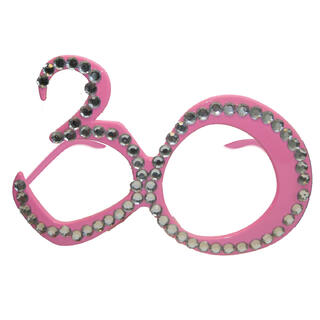 Briller - 30-årsdag - Diamant Rosa Plast