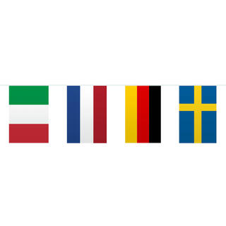 Flaggbanner - Europeiske Flagg - Papp 10m