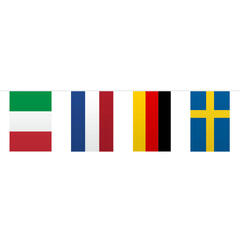 Flaggbanner - Europeiske Flagg - Papp 10m