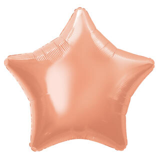 Folieballong - Stjerne - Rose Gold 50cm