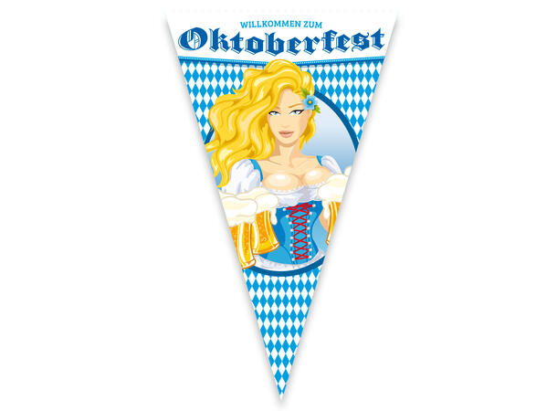 Megaflagg, Ølglass - Bier Festival 1 Dekorasjonsflagg - 90x150cm 