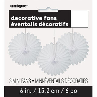 Pyntevifte Papir - Hvit 15cm - 3pk