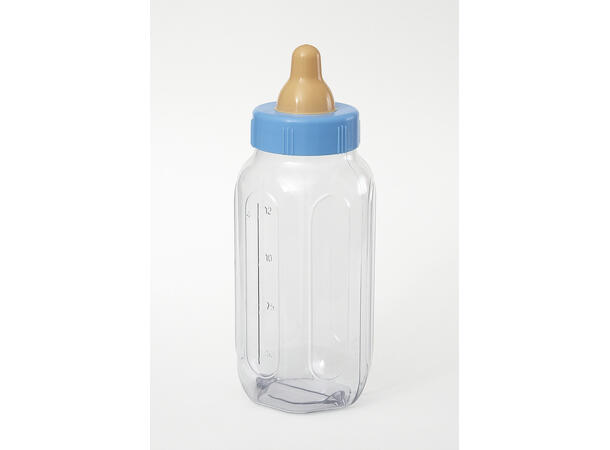 Sparebøsse - Tåteflaske - Baby - Blå 1 Festleke/Dekor i plast - 28cm
