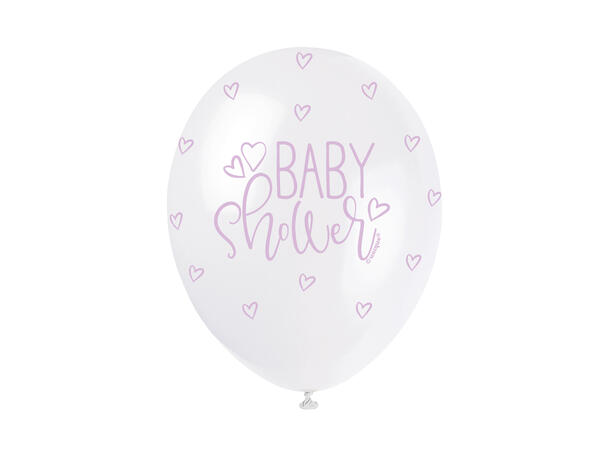 Ballonger Assortert - "Baby Shower" 30cm - 5pk 