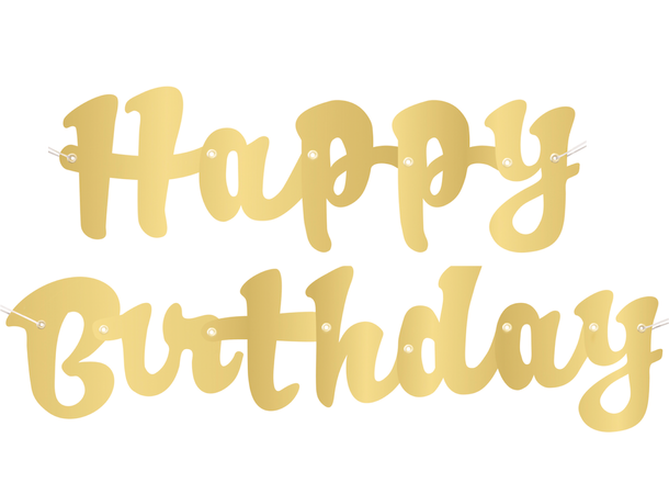 Banner - "Happy Birthday" - Gull 1m