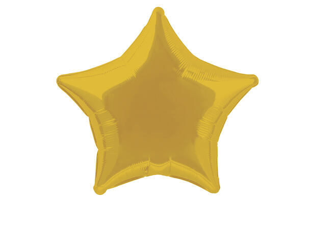 Folieballong - Stjerne Gull 50cm