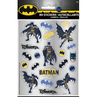 Klistremerkeark - Batman 4pk