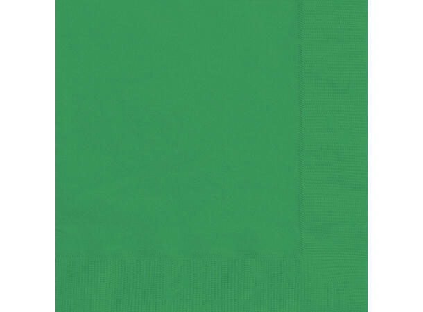 Papirservietter - Esmerald Grønn 33x33cm - 20pk