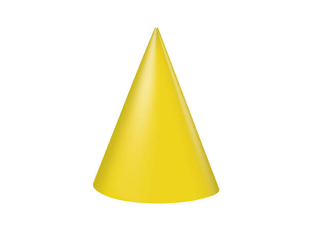 Partyhatter Bursdag - Assorterte Farger 8pk 