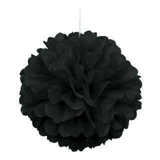 Pom Pom - Svart 40cm