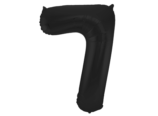 Tallballong Folie - Nummer 7 - Sort 86cm