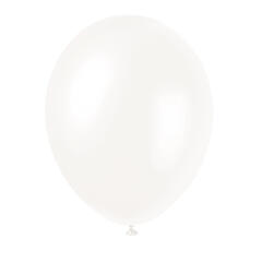 Ballonger - Perlemor Hvit 30cm - 8pk