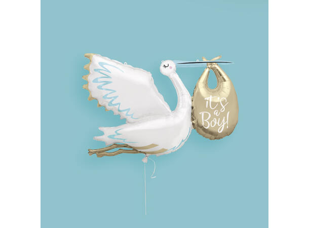Ballongfigur - "It's a Boy" - Stork 157cm