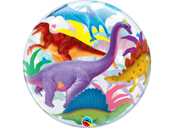 Colorful Dinosaurs 1 Bubbleballong - 56cm (22")