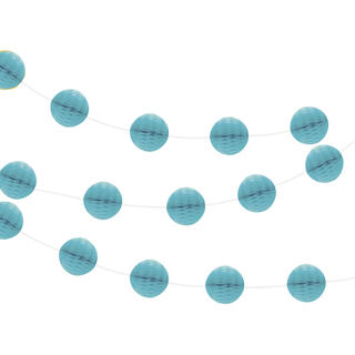 Girlander - Mini Honeycomb - Lys Turkis 214cm