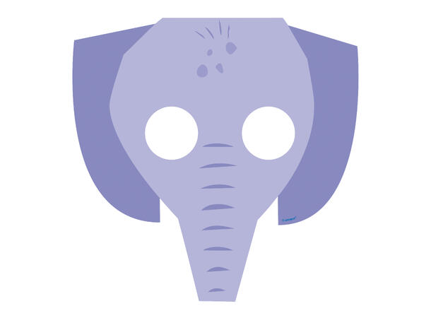 Maske - Safari - Papp Barn - 8pk 