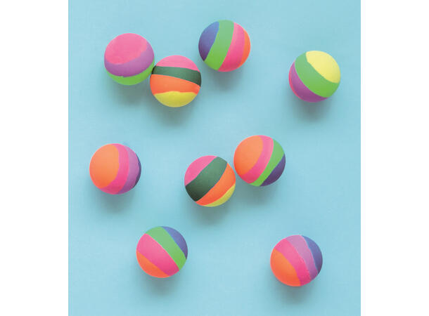 Minileke - Sprettballer - Pastell 3.5cm - 8pk