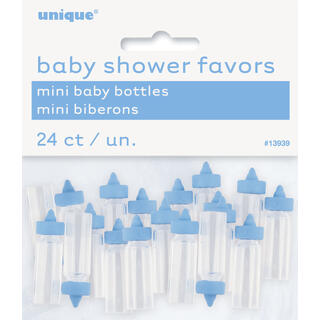 Bleiekake Pynt - Babyshower - Tåteflaske Blå - 24pk