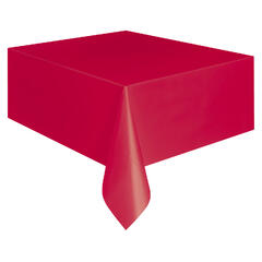 Bordduk - Rød - Plast 137x274cm