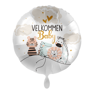 Folieballong - "Velkommen Baby" - Jungel 43cm