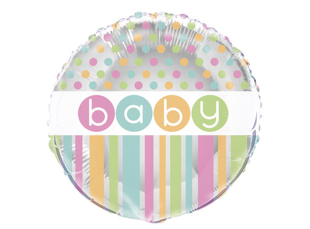 Pastell Babyshower 1 Folieballong - 46cm(18")