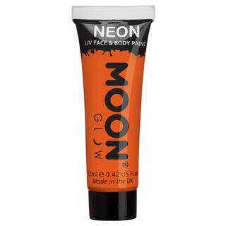 Sminke Ansikt - Selvlysende Oransje Neon UV - 12ml - Voksen