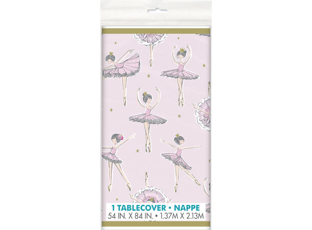 Bordduk Plast - Rosa Ballerina - 1 År 137x214cm