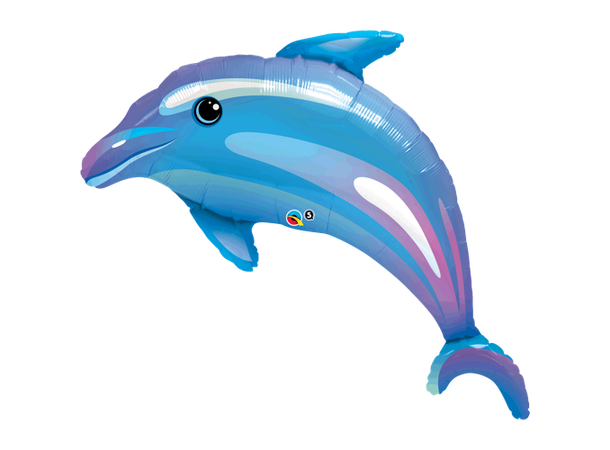 Delightful Dolphin 1 Stor folieballong - 107cm