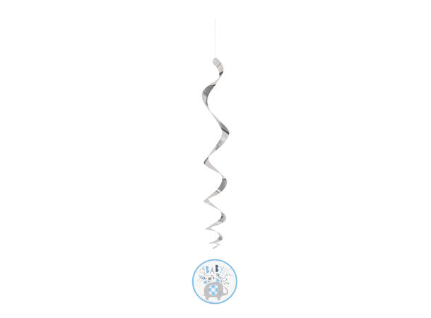 Hengende Virvel - Umbrellaphants Blå - 66cm - 3pk