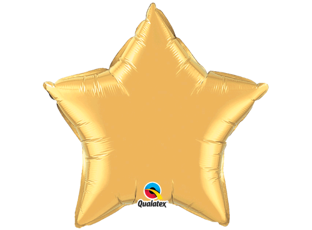 Premium Folieballong - Stjerne - Gull 91cm