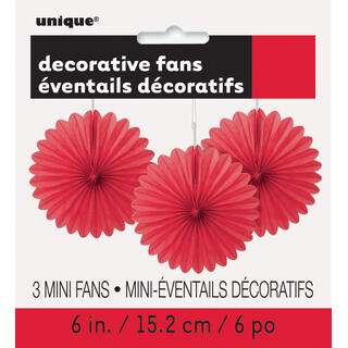 Pyntevifte Papir - Rød 15cm - 3pk