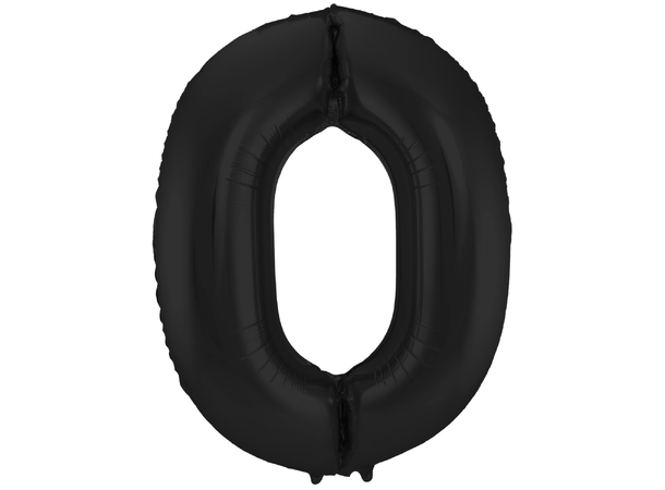 Tallballong Folie - Nummer 0 - Sort 86cm
