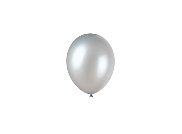 Ballonger - Perlemor Sølv 30cm - 50pk
